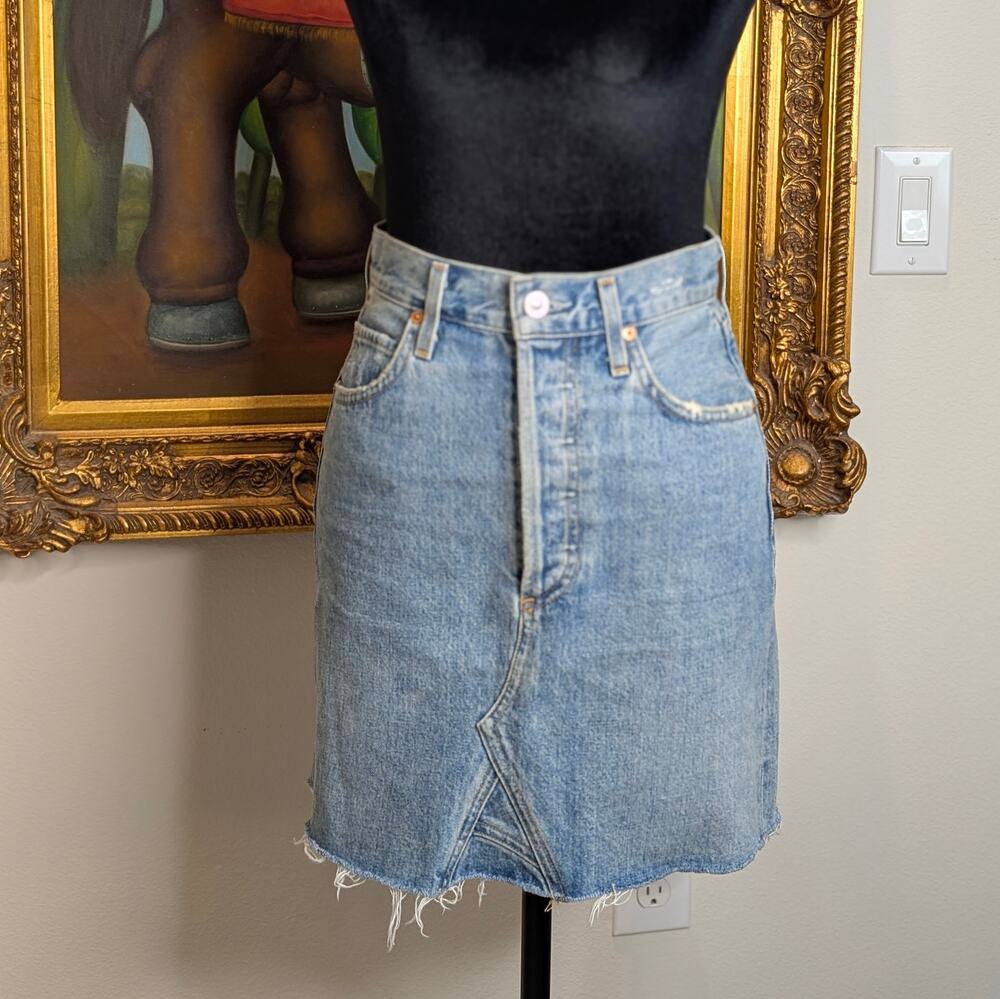 Citizens of Humanity Astrid Premium Vintage Denim Button Fly Mini 24 IndieSleeze